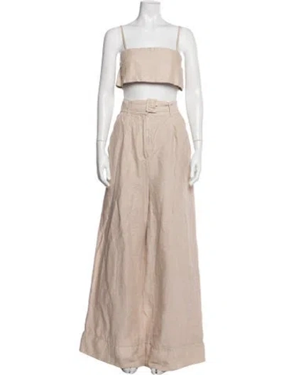 Pre-owned Lisa Maree Pant Set In Neutral