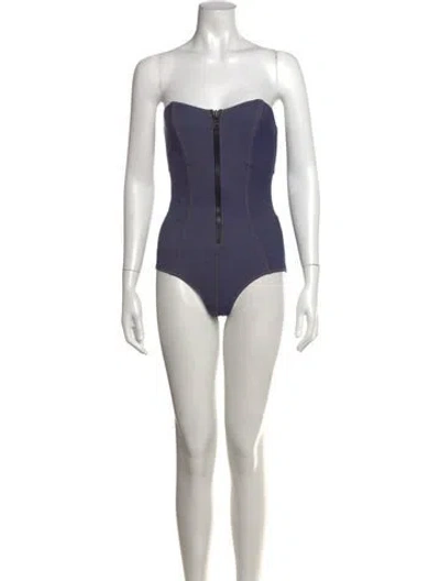 Pre-owned Lisa Maree Strapless Bodysuit In Multicolor