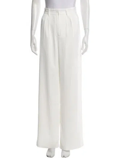 Pre-owned Lisa Maree Wide Leg Pants In White