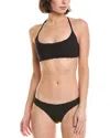 Lisa Marie Fernandez 2pc Corset Bikini Set In Black