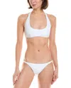 Lisa Marie Fernandez 2pc Kk Bikini Set In Blue