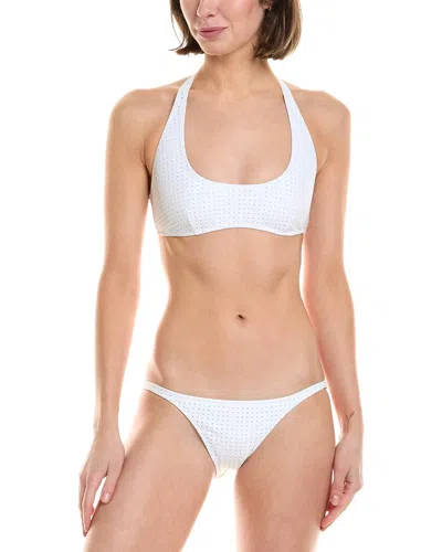Lisa Marie Fernandez 2pc Kk Bikini Set In White
