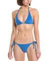 Lisa Marie Fernandez Lis Marie Fernandez 2pc Pamela String Bikini Set In Blue
