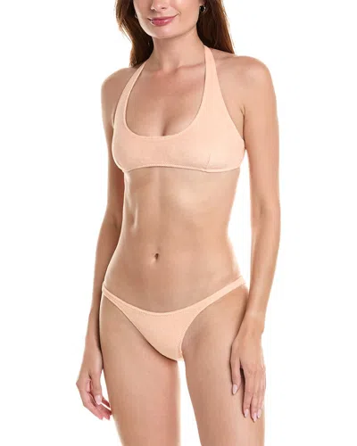 Lisa Marie Fernandez Amber 2pc Bikini Set In Orange