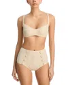 Lisa Marie Fernandez Balconette & High Waist Bikini Set In Neutral