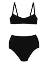 Lisa Marie Fernandez Balconette Bikini Set In Black