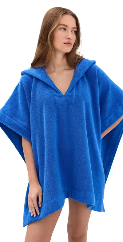 Lisa Marie Fernandez Beach Poncho Cobalt Blue Terry