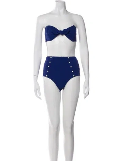 Pre-owned Lisa Marie Fernandez Bikini In Blue
