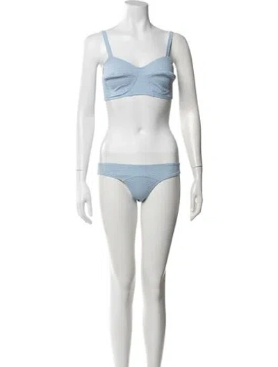 Pre-owned Lisa Marie Fernandez Bikini In Blue