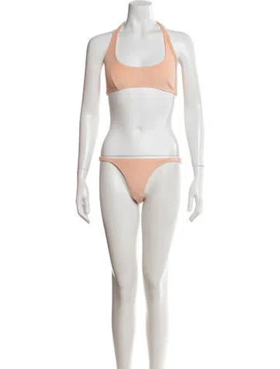 Pre-owned Lisa Marie Fernandez Bikini W/ Tags In Orange