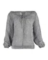 Lisa Marie Fernandez Blouse In Grey Linen In Grey
