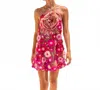 Lisa Marie Fernandez Bound By You Mini Dress In Pink Floral In Pink