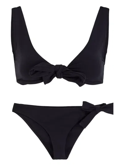 LISA MARIE FERNANDEZ BOW-DETAIL BIKINI SET