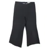Lisa Marie Fernandez Cropped Bouclé Flared Pants In Black Cotton In Black