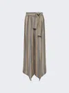Lisa Marie Fernandez Farrah Wrap Pant In Brown