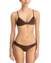 Lisa Marie Fernandez Giovanna Bikini Set In Brown