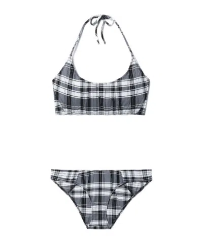 Lisa Marie Fernandez Halter Bikini In Blue