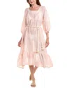 Lisa Marie Fernandez Laure Linen-blend Maxi Dress In Pink