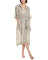 Lisa Marie Fernandez Linen Beach Poncho In Beige