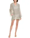 Lisa Marie Fernandez Linen Beach Poncho In Beige