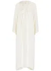 Lisa Marie Fernandez Linen-blend Maxi Beach Cape In White