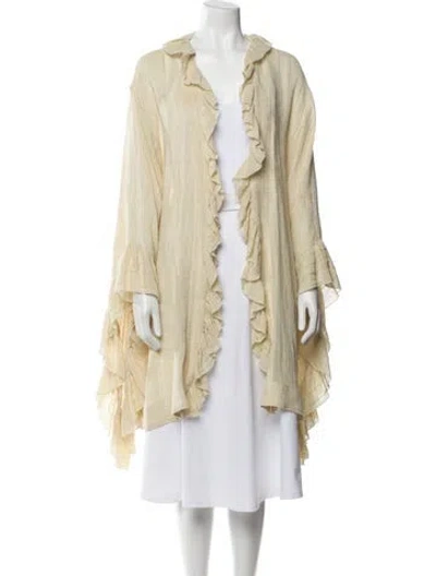 Pre-owned Lisa Marie Fernandez Linen Jacket In Neutral