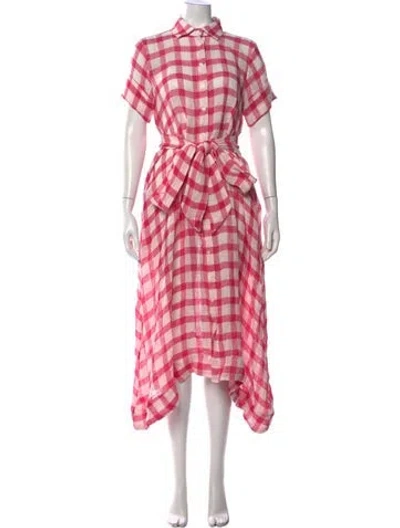 Pre-owned Lisa Marie Fernandez Linen Midi Length Dress In Multi
