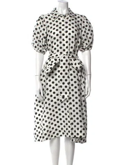 Pre-owned Lisa Marie Fernandez Linen Midi Length Dress In White