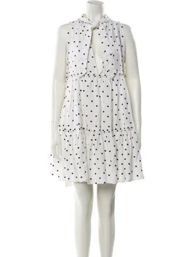 Pre-owned Lisa Marie Fernandez Linen Mini Dress In White