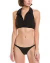 Lisa Marie Fernandez Lis Marie Fernandez 2pc Polo Bikini Set In Black