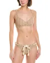 Lisa Marie Fernandez Lis Marie Fernandez 2pc Yasmin Drawstring Bikini Set In Beige