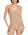 Lisa Marie Fernandez Lis Marie Fernandez Amber Maillot One-piece In Beige