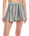 Lisa Marie Fernandez Lis Marie Fernandez Farrah Halter Linen-blend Tie Top In Blue