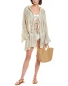 Lisa Marie Fernandez Lis Marie Fernandez Linen-blend Beach Cape Mini In Beige