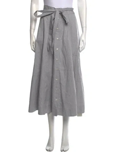 Pre-owned Lisa Marie Fernandez Long Skirt In Gray