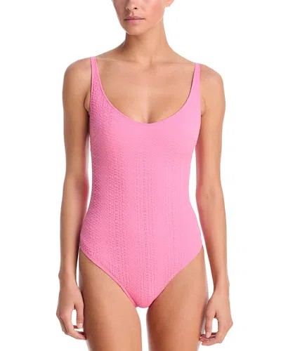 Lisa Marie Fernandez Marilyn Maillot One Piece Swimsuit In Pink
