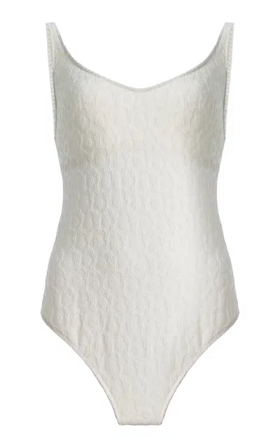 Lisa Marie Fernandez Marilyn One-piece Swimsuit In White