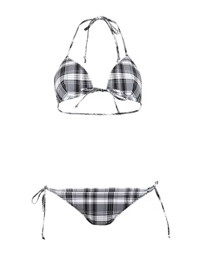 Lisa Marie Fernandez Padded Triangle Bikini In Gray