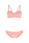 Lisa Marie Fernandez Stretch Terry Bikini Set With Adjustable Straps