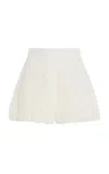 Lisa Marie Fernandez Pouf Linen Gauze Shorts In White