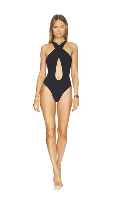 Lisa Marie Fernandez Pretzel Maillot One Piece In Black