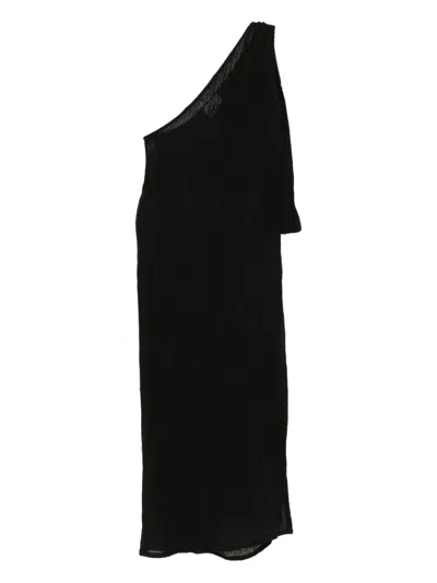 Lisa Marie Fernandez Sarong Dress In Black