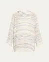 Lisa Marie Fernandez Sea Striped Gauze Beach Tunic In Sea Striped Gauze (thin Stripes)