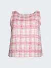 Lisa Marie Fernandez Cropped Cotton-blend Tweed Top In Multi