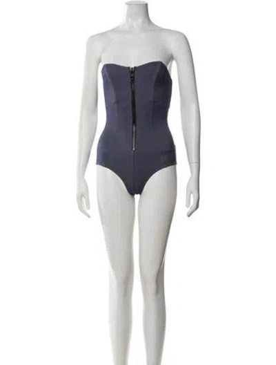 Pre-owned Lisa Marie Fernandez Strapless Bodysuit In Neutrals