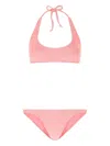 Lisa Marie Fernandez Stretch Terry Bikini Set In Pink