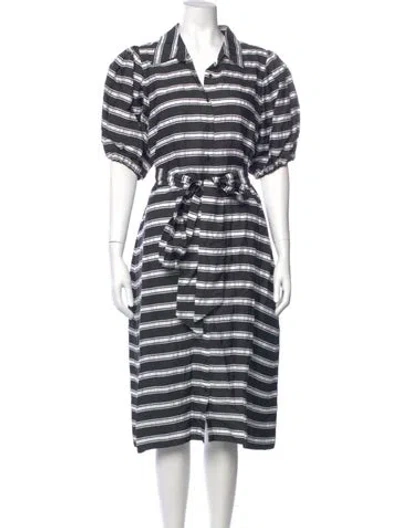 Pre-owned Lisa Marie Fernandez Striped Midi Length Dress In Multi
