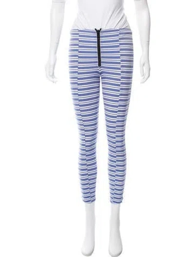 Pre-owned Lisa Marie Fernandez Striped Mid-rise Leggings In Multi