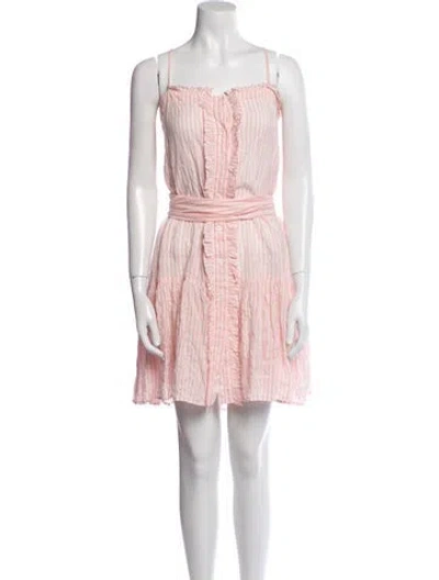 Pre-owned Lisa Marie Fernandez Striped Mini Dress In Multi