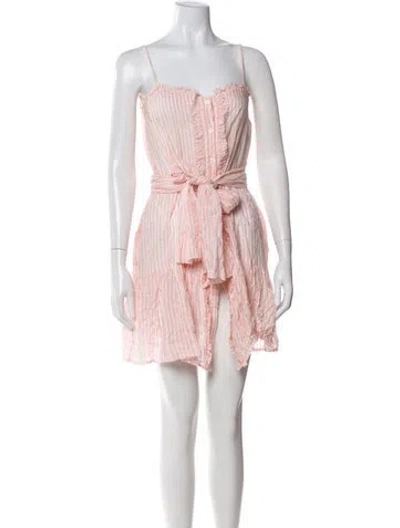 Pre-owned Lisa Marie Fernandez Striped Mini Dress In Multi